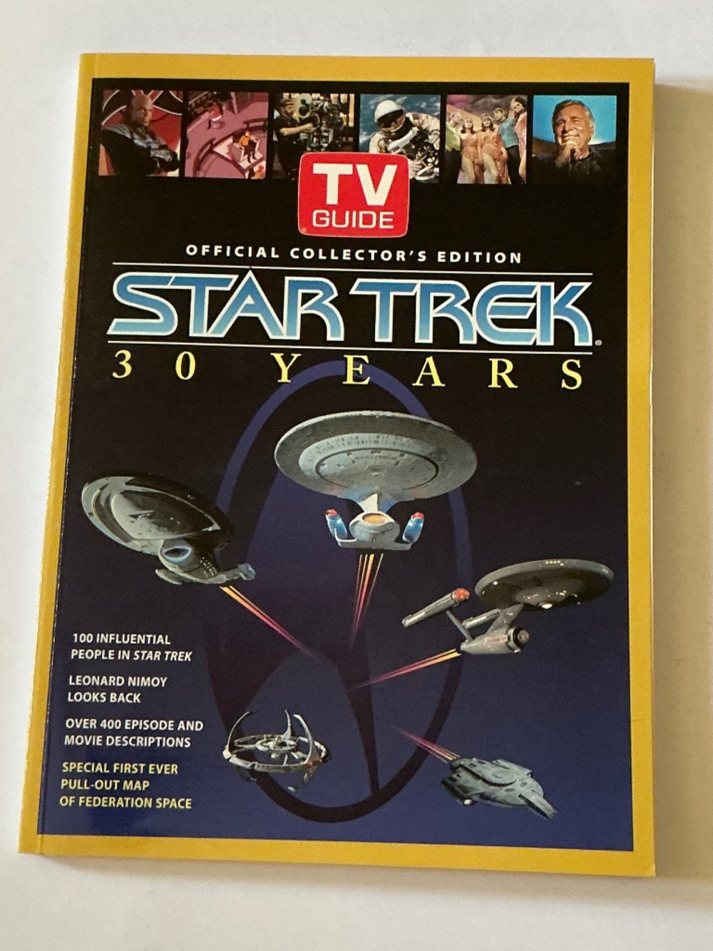 TV Guide Star Trek 30 Years Official Collector’s Edition 1996 With Poster